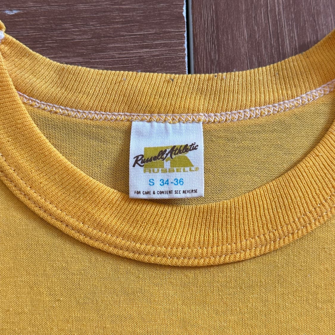 80’s Russell Athletic usa made 1/2 tee 상품이미지7