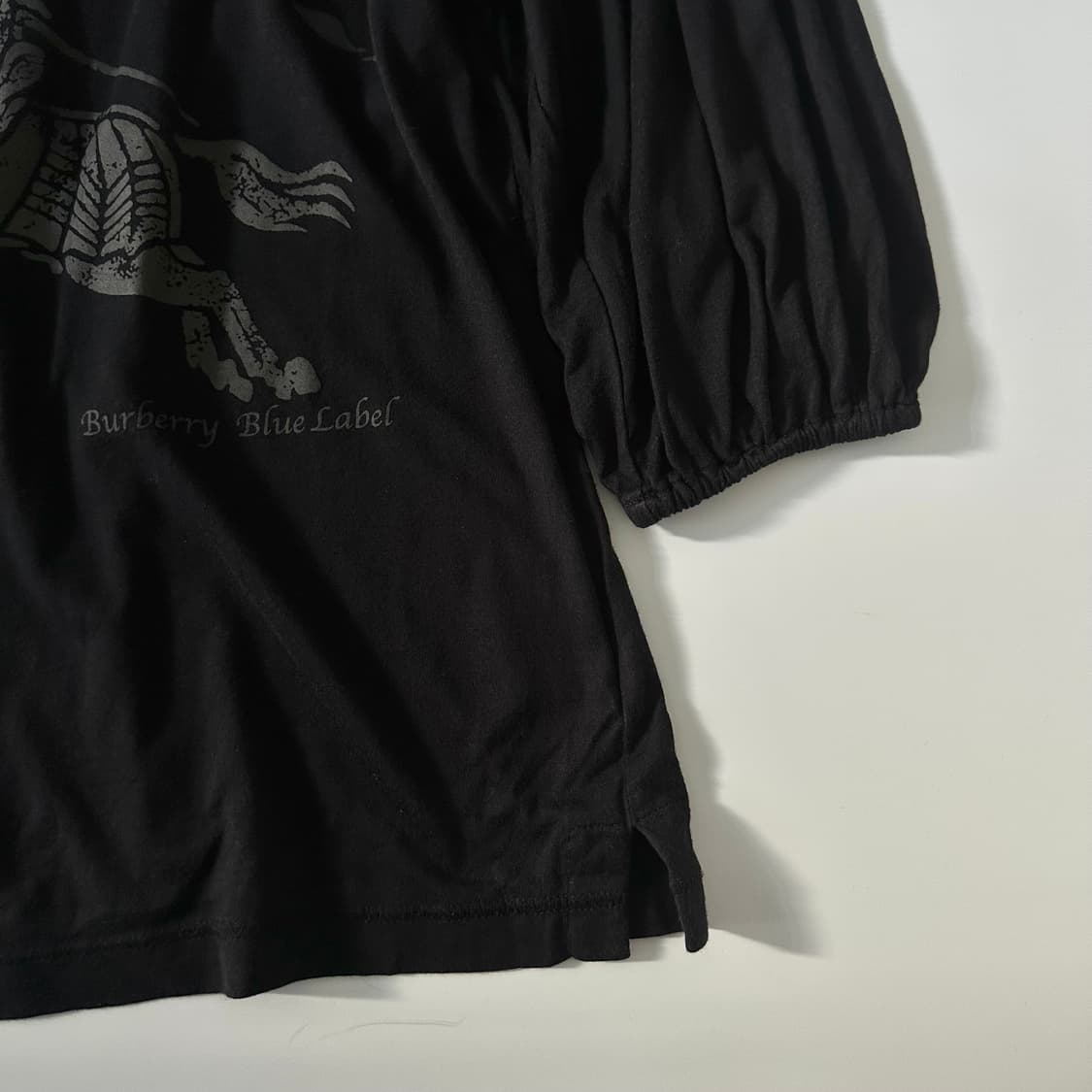 버버리 블루라벨 burberry 로고 칠부 티셔츠 상품이미지3