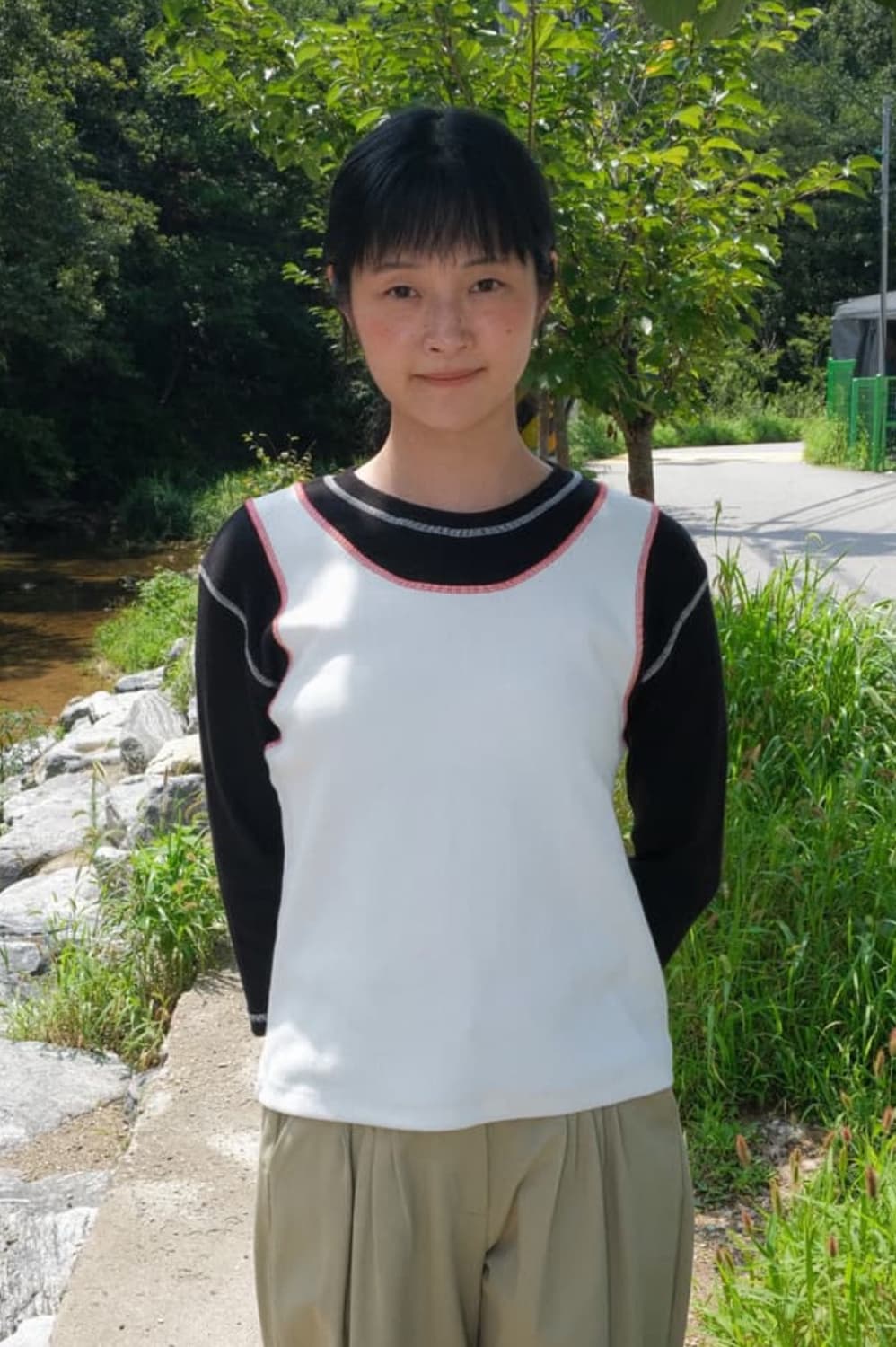 페스토 레이어드 티셔츠 블랙 상품이미지1