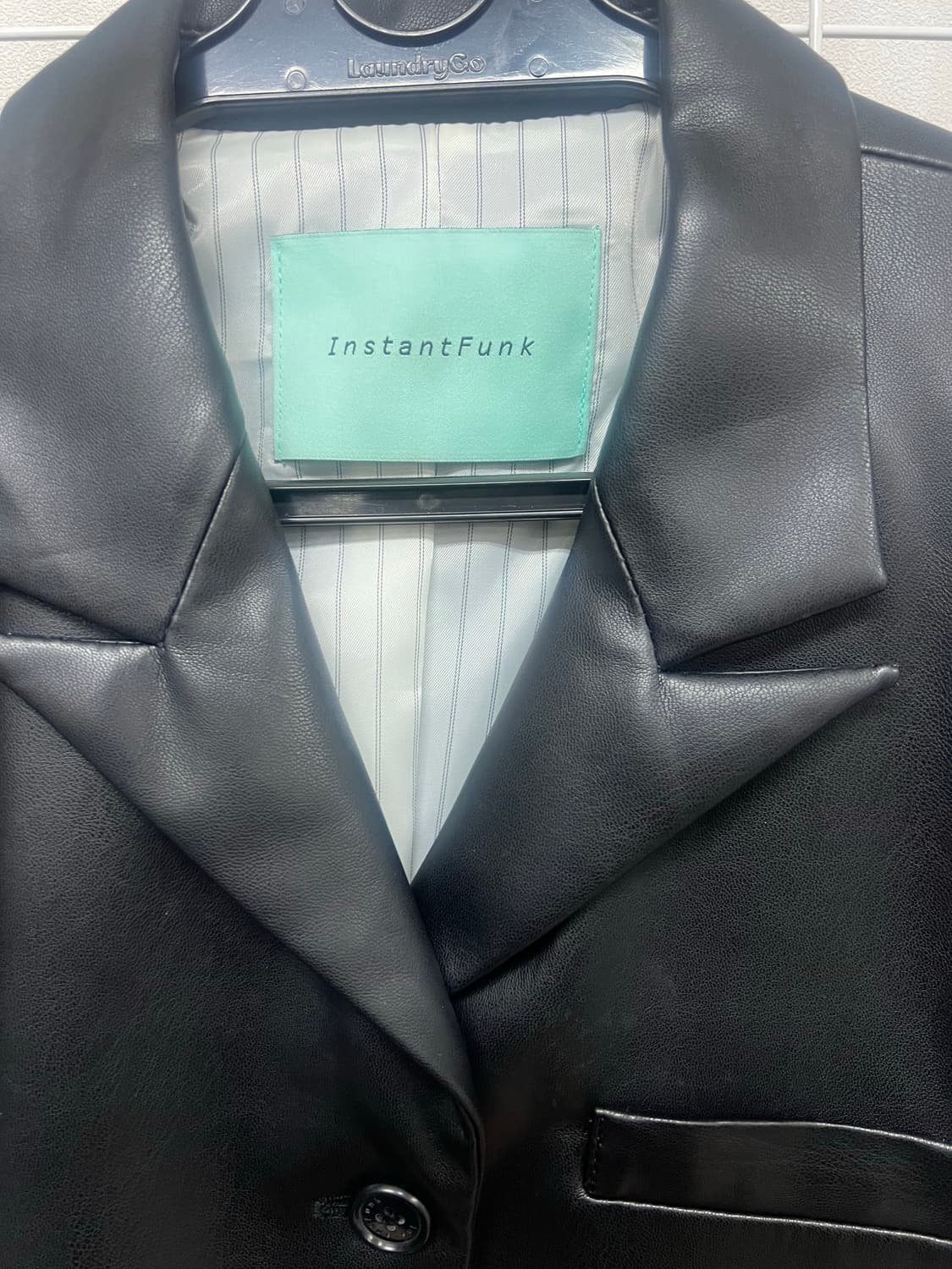 인스턴트펑크 에코 레더 숏 블레이저 상품이미지4