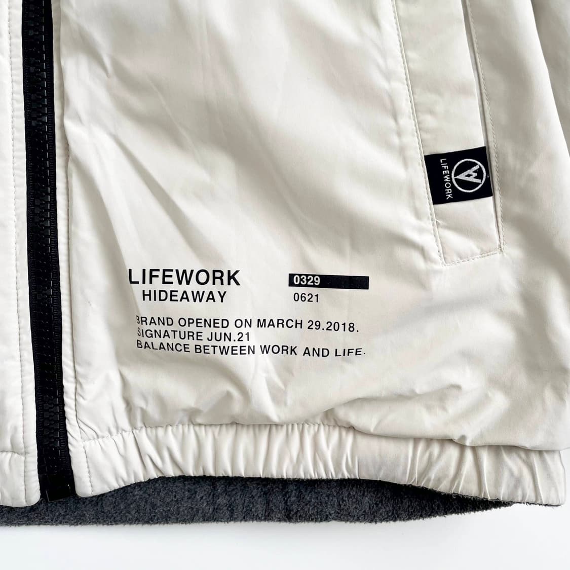 F1 라이프워크 라이프워크 리버시블 플리스 집업 양면 자켓 M사이즈 상품이미지5