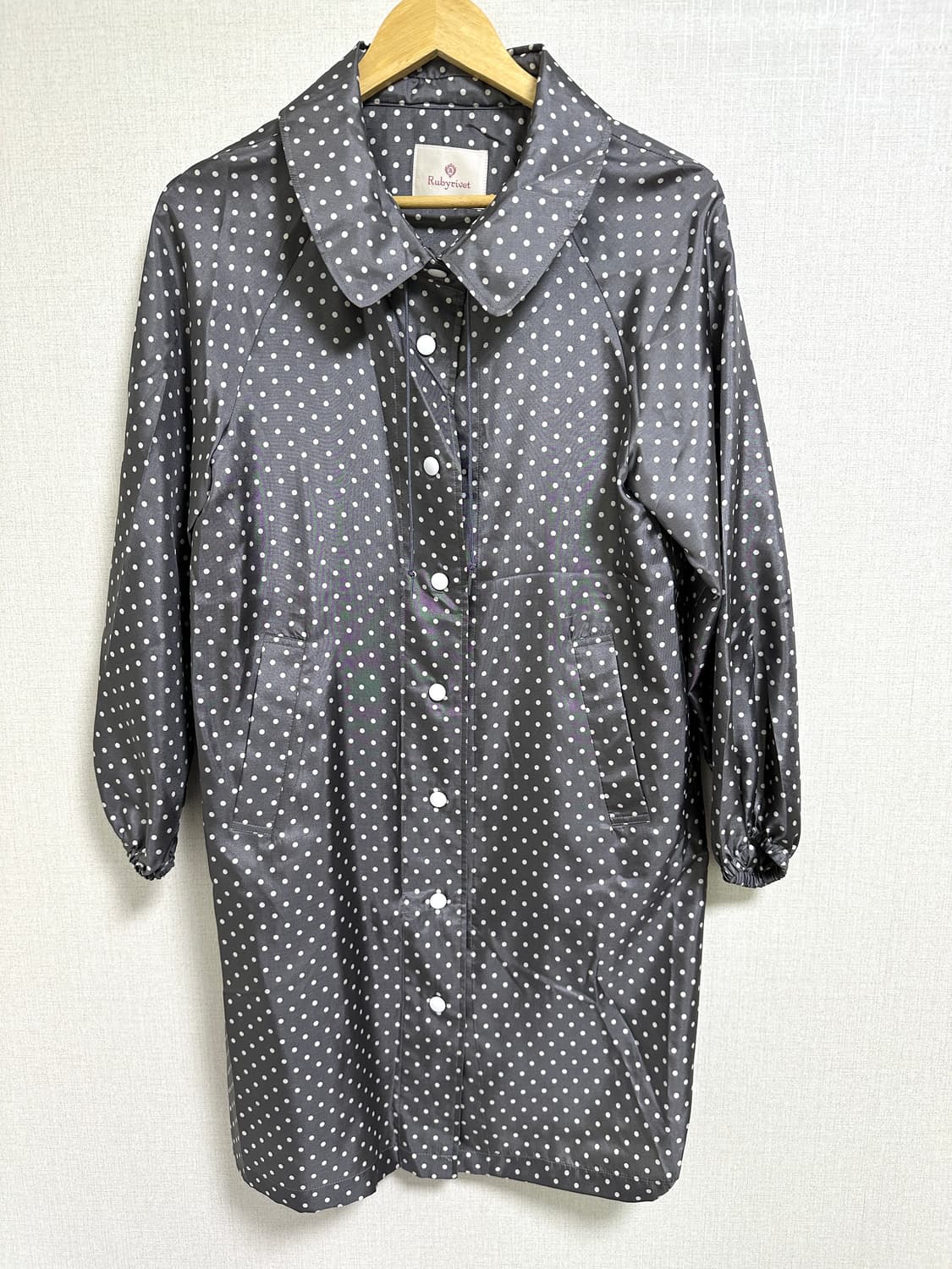 도트 빈티지 롱 자켓 상품이미지1