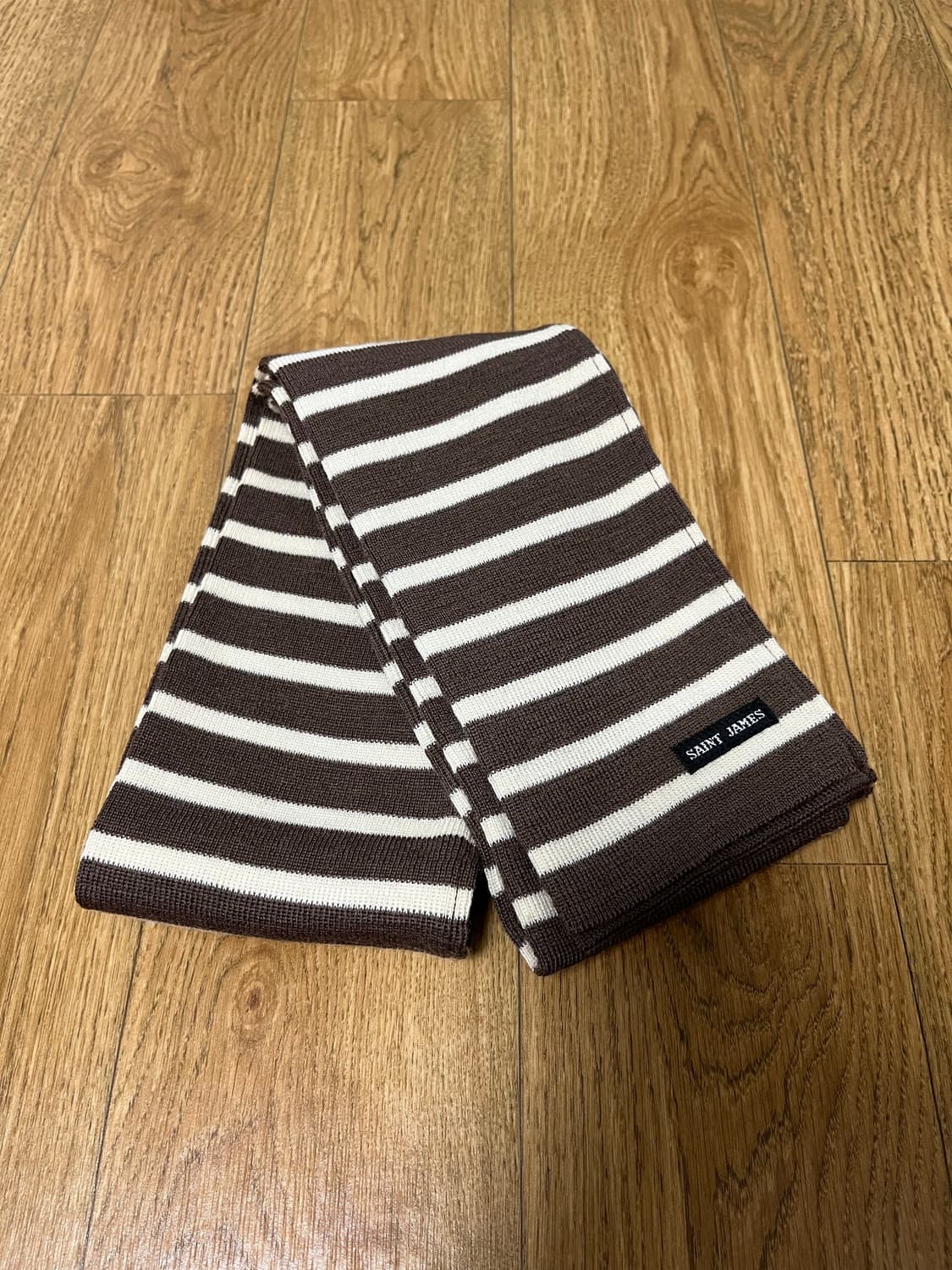 세인트제임스 스트라이프 머플러 브라운 듀가이 두가이 목도리 상품이미지1