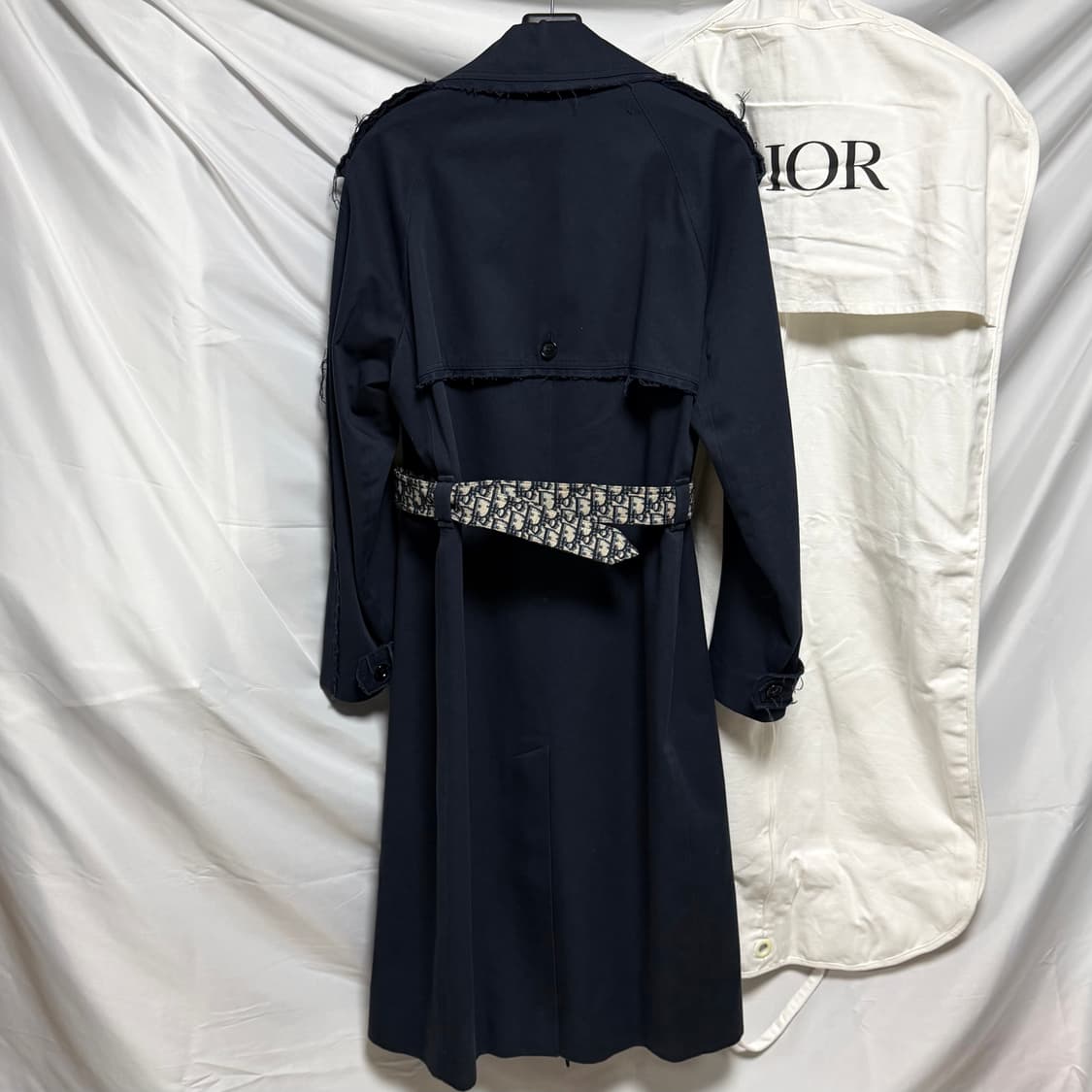 [S+급/46] 디올 오블리크 벨티드 디스트로이트 오버 코트 상품이미지4