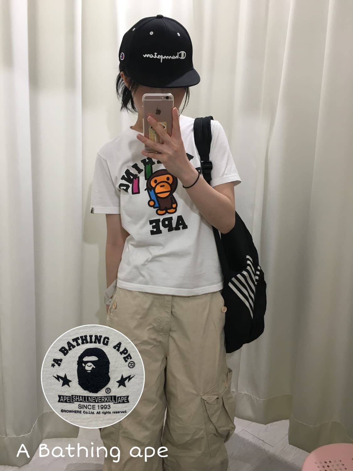 베이프 베이비 마일로 티셔츠 상품이미지1