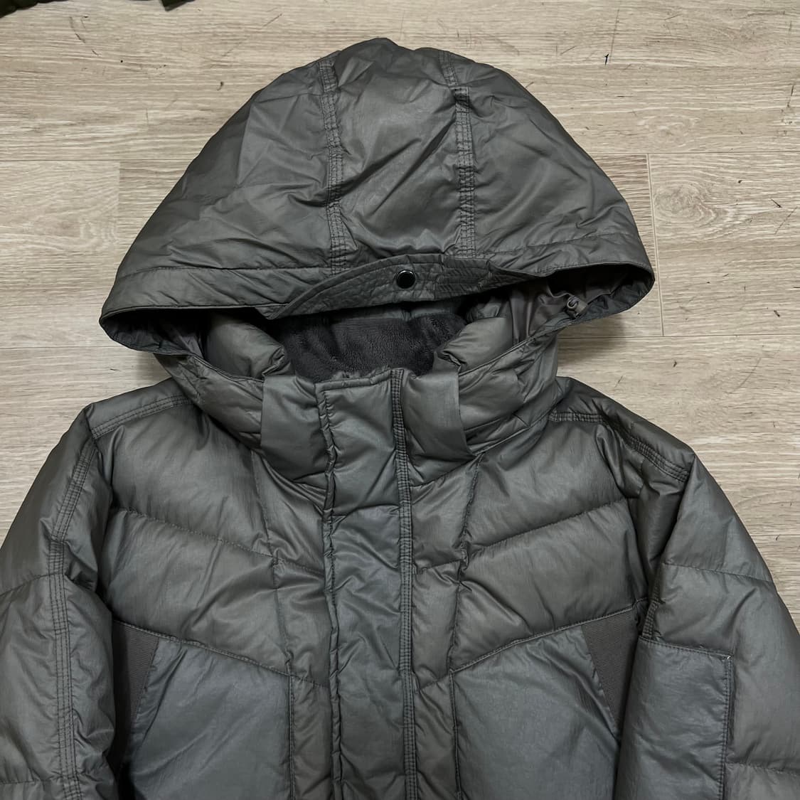 블랙야크 nau 나우 덕다운 후드 롱패딩 점퍼 [그레이지] L/100 상품이미지2