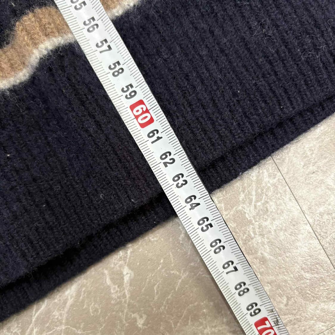 라코스테 스트라이프 울100% 핀터깔 크루넥 니트(100) 상품이미지7