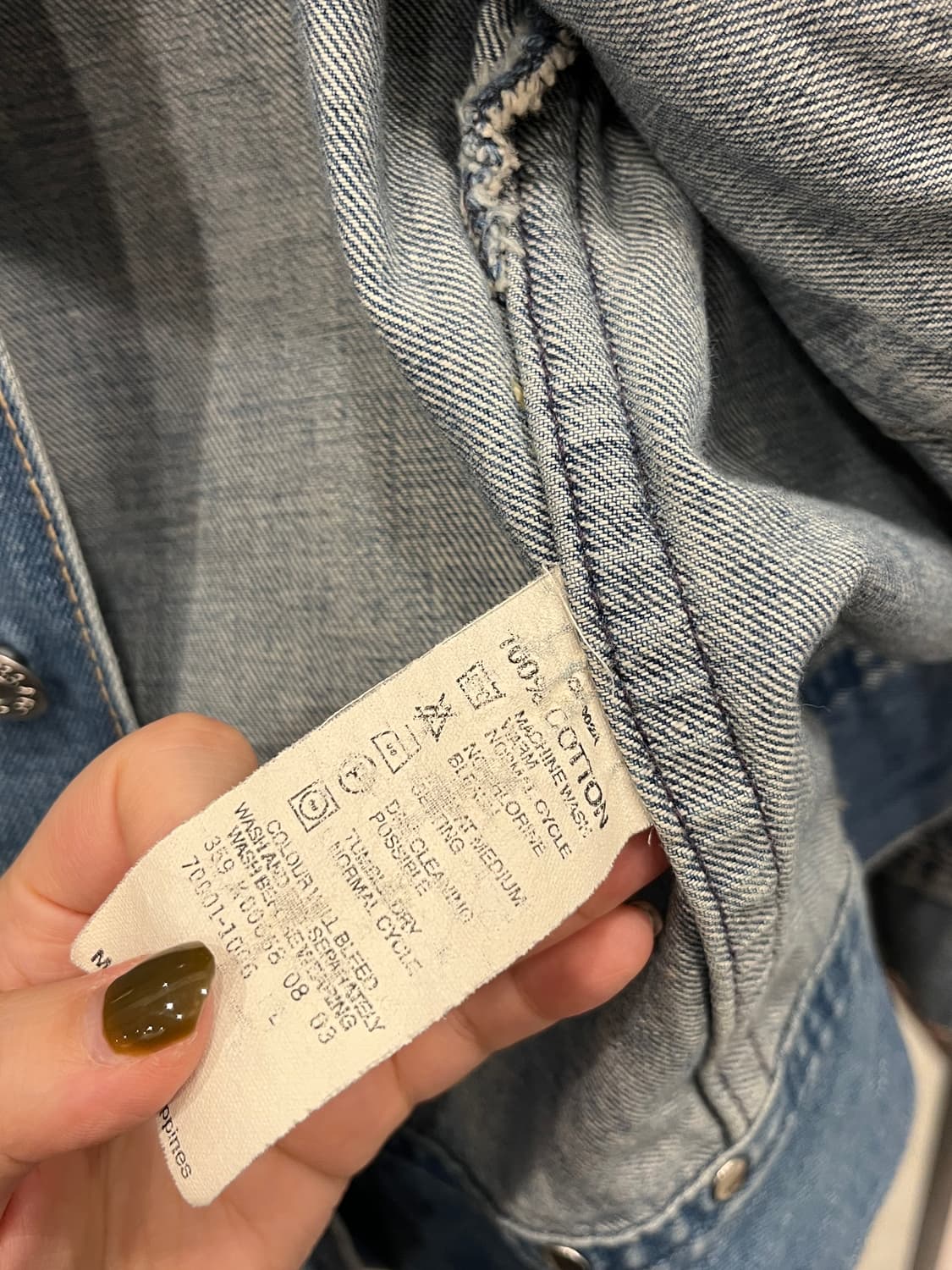 00s Levis 리바이스 70901 Type1 타입원 데님 트러커 자켓 상품이미지10