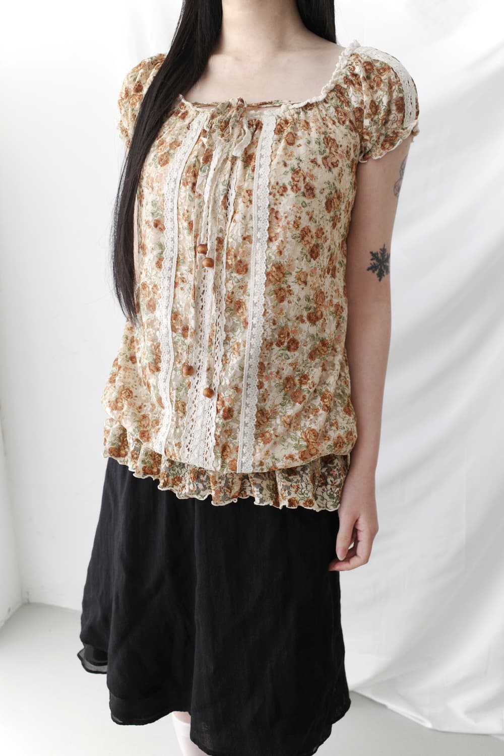 liz lisa) flower lace blouse  상품이미지6