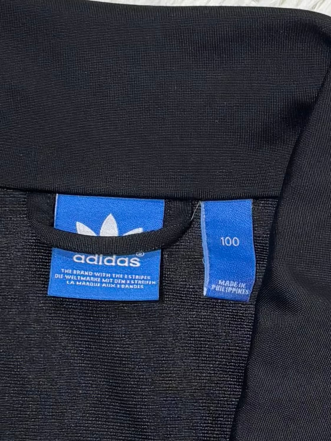 아디다스 유로파 빅로고 블랙 삼선 트랙탑 상품이미지7