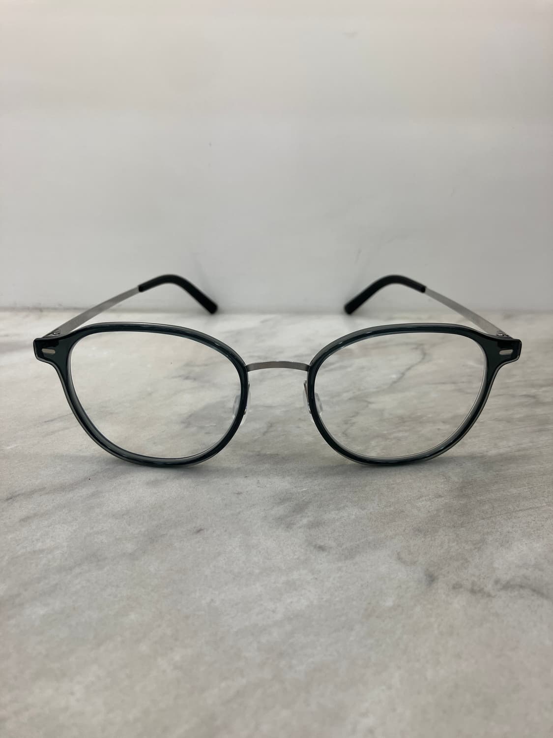 니로 NIRO 실버 딥그린클리어 솔텍스 라운드 메탈테 안경 상품이미지6