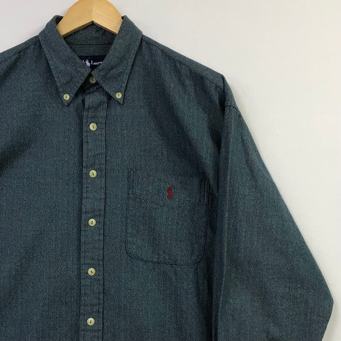 XL 폴로 헤링본 솔리드코튼 셔츠 상품이미지1