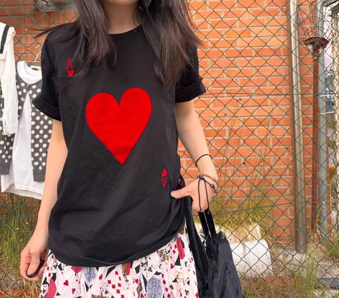 히소카 여친이 되는 트럼프 티셔츠 상품이미지2
