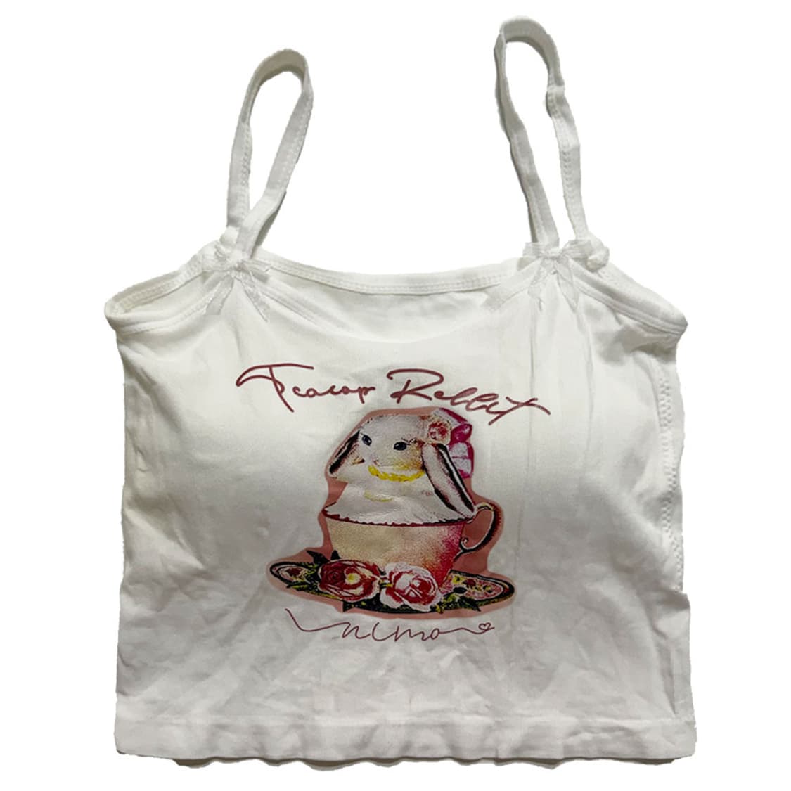 새상품 토끼 끈나시 (화이트) 상품이미지1