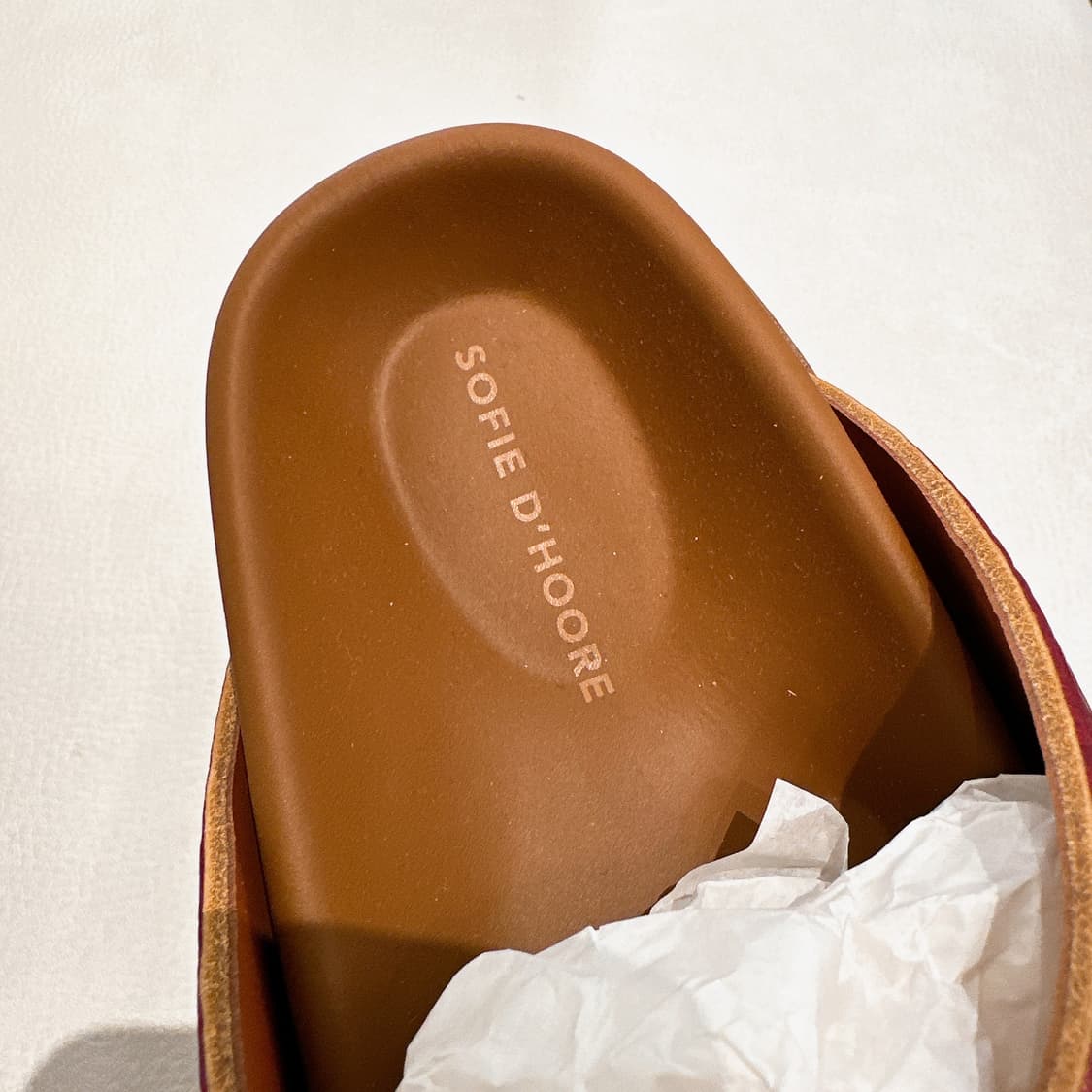 소피 드 후레 여성 버건디 레더 샌들 상품이미지2