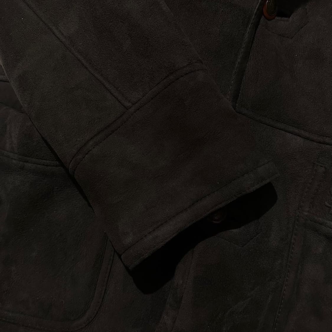 입생로랑 로고 램스킨 시어링 무스탕 자켓 상품이미지7