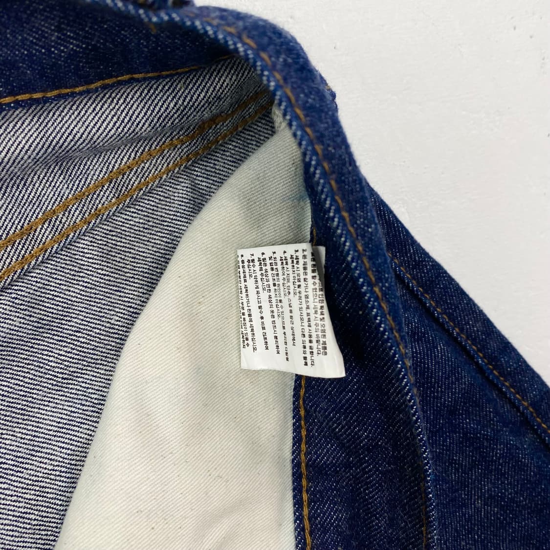 아웃스탠딩 레드 스티치 신치백 셀비지 데님 진 (34) 상품이미지8