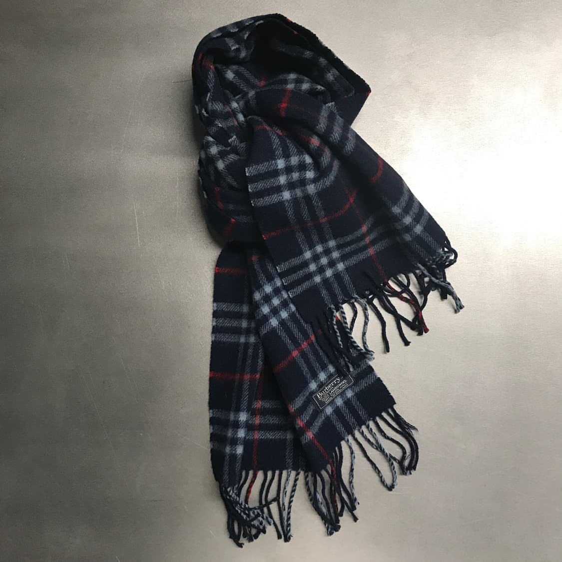버버리 정품 램스울 머플러 네이비 상품이미지4