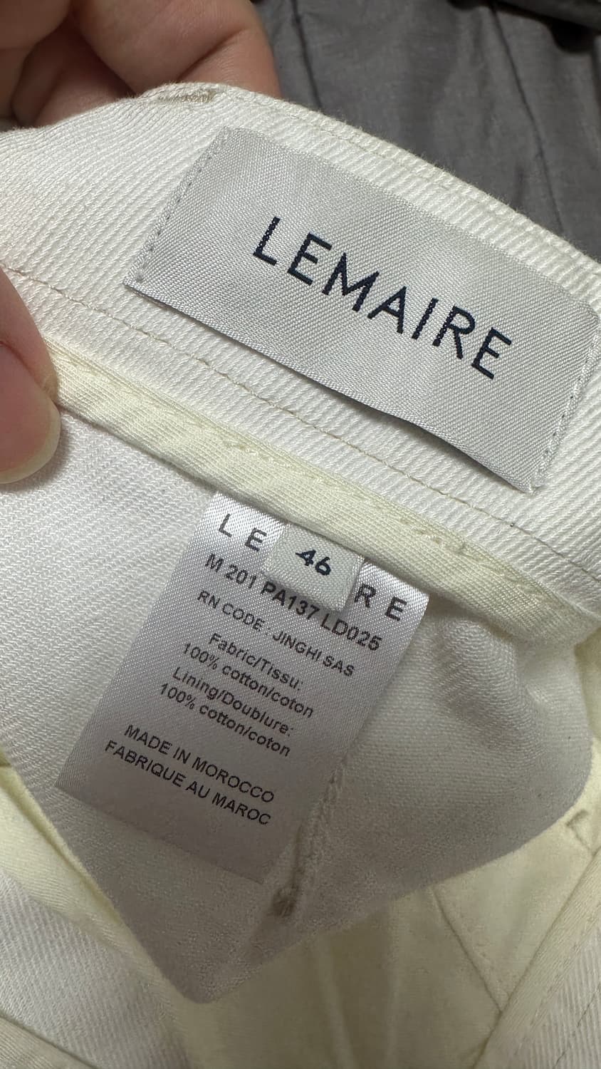 [46]르메르 트위스트 벨트 팬츠 상품이미지3