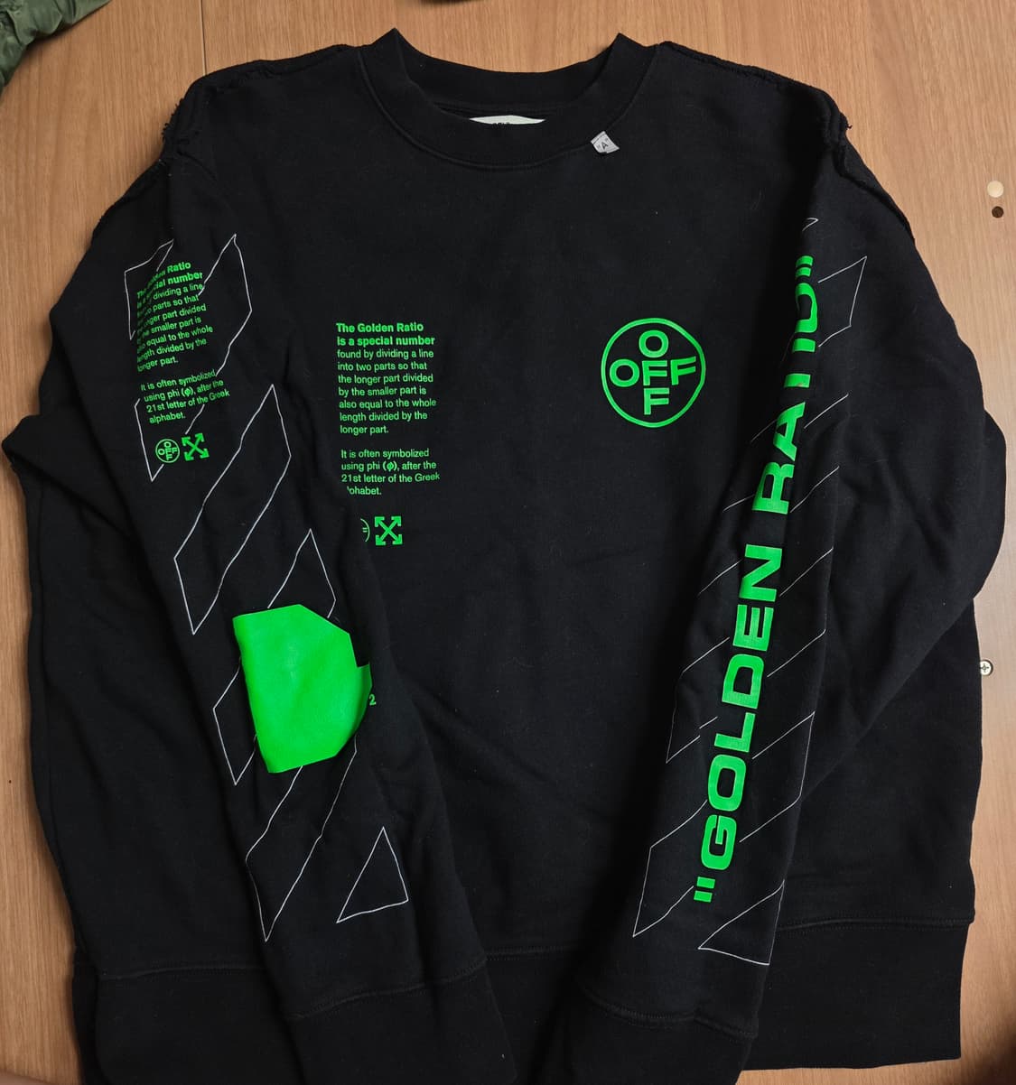 [S] 오프화이트 아치 셰이프 맨투맨 OMBA037R20E30006 상품이미지1