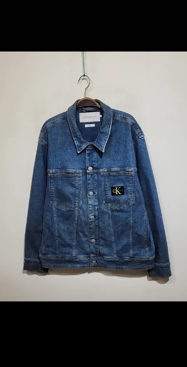 (XL) 캘빈클라인 데님자켓 스판 CK 청자켓 빈티지  상품이미지1