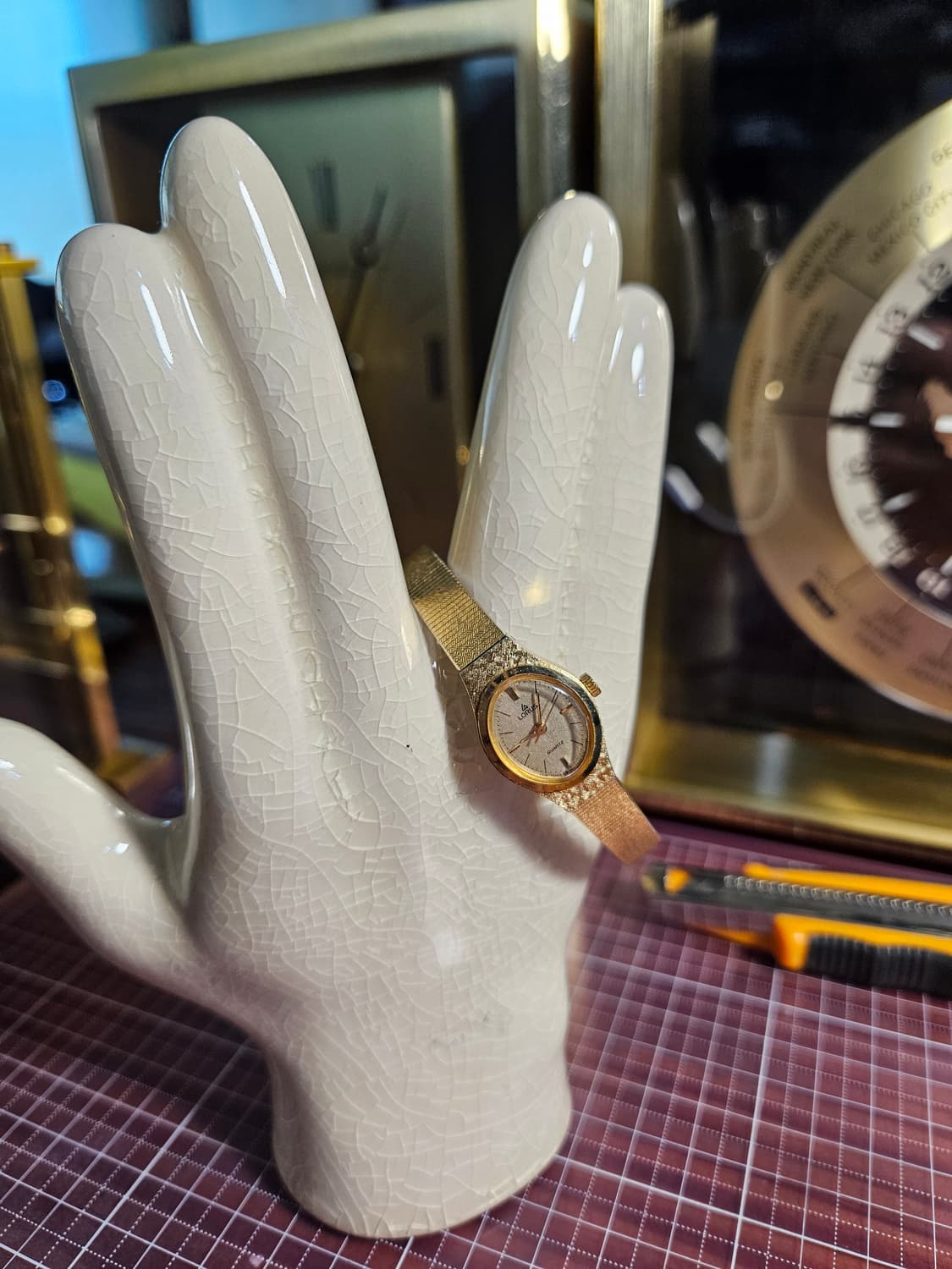 세이코 로루스 빈티지 여성용 금장 팔찌시계 쿼츠 상품이미지1