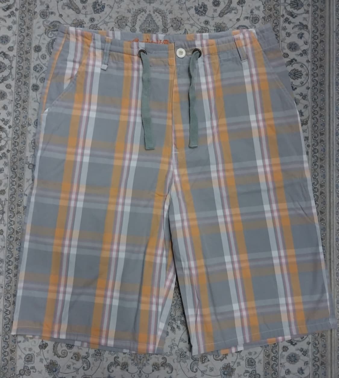 90s 올드스쿨 아카데믹스 체크 스트링 하프팬츠 38사이즈 상품이미지1
