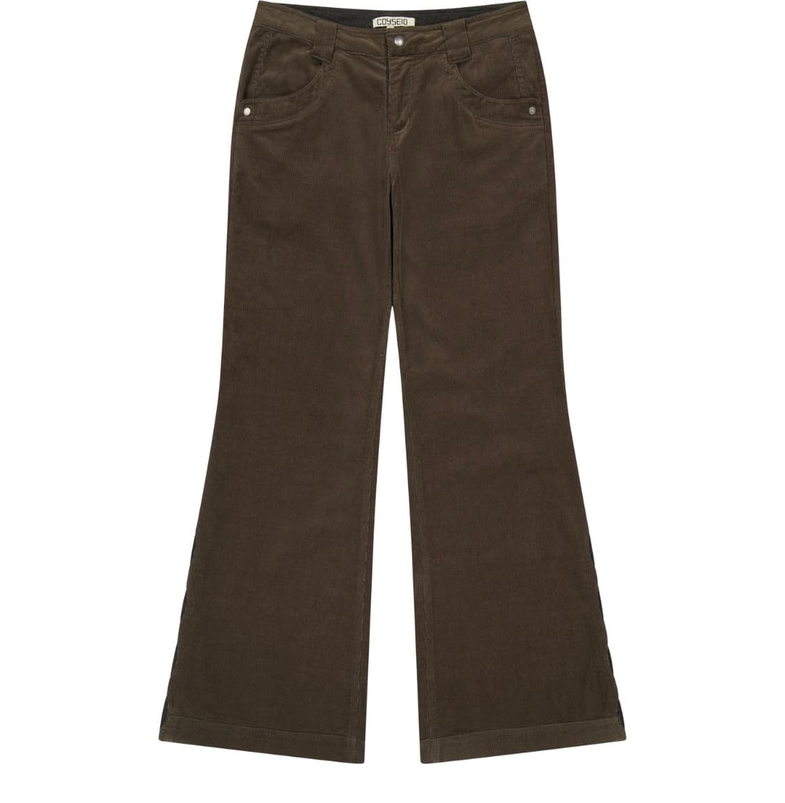 리프컷 코듀로이 팬츠 브라운 상품이미지1