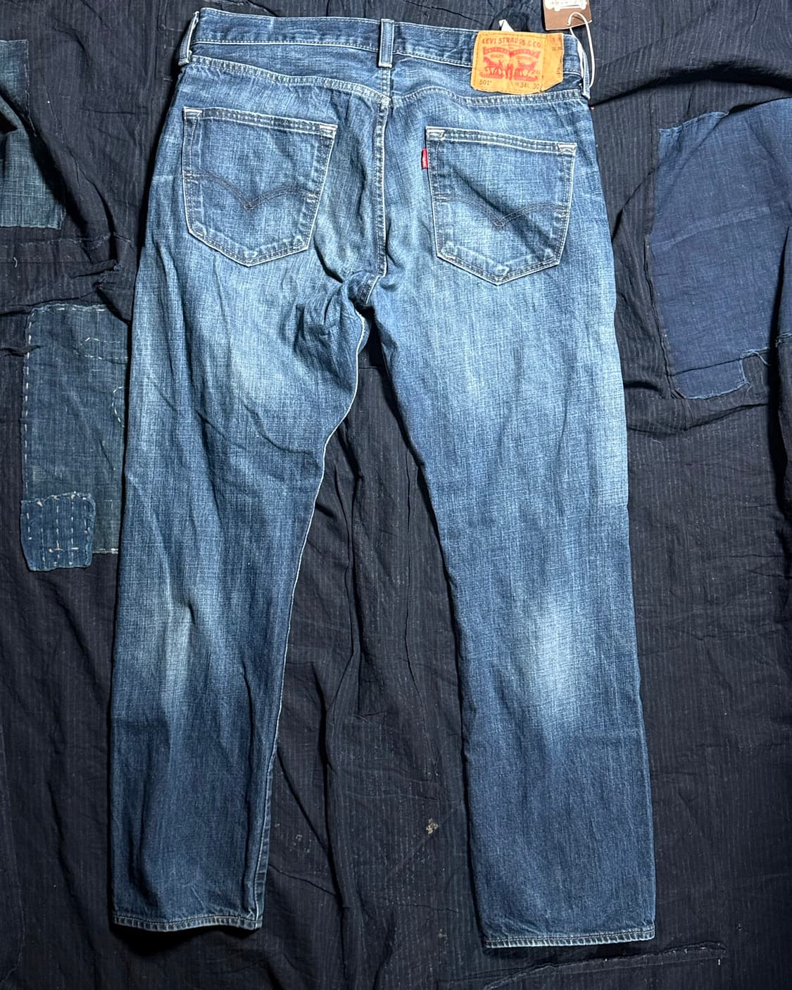 리바이스 501 스트레이트 핏 데님 팬츠 34 상품이미지6