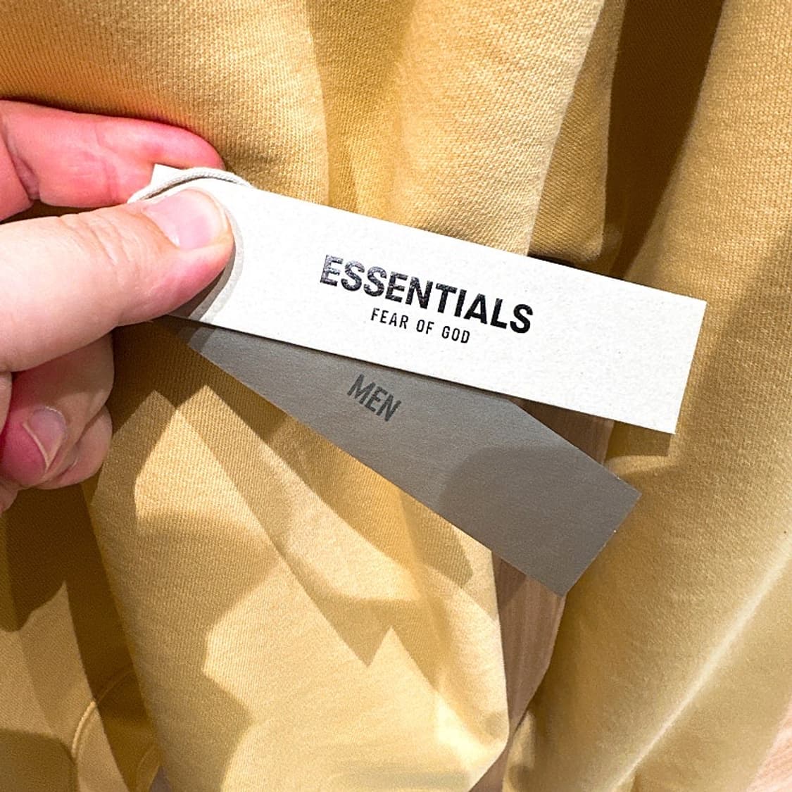 (정품/새상품) 에센셜 피어 오브 갓 남성 라이트옐로우 기모 맨투맨 상품이미지6