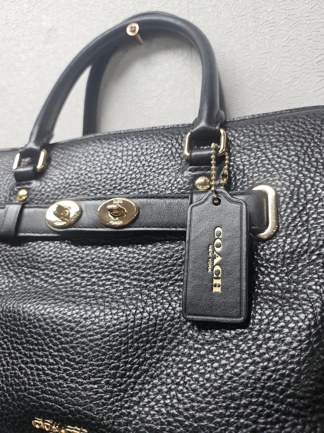 코치 스웨거 27 인 페블 레더 크로스  토드백 상품이미지2