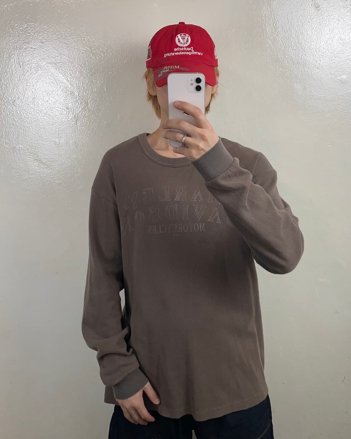 할리데이비슨 브라운롱슬리브 상품이미지1