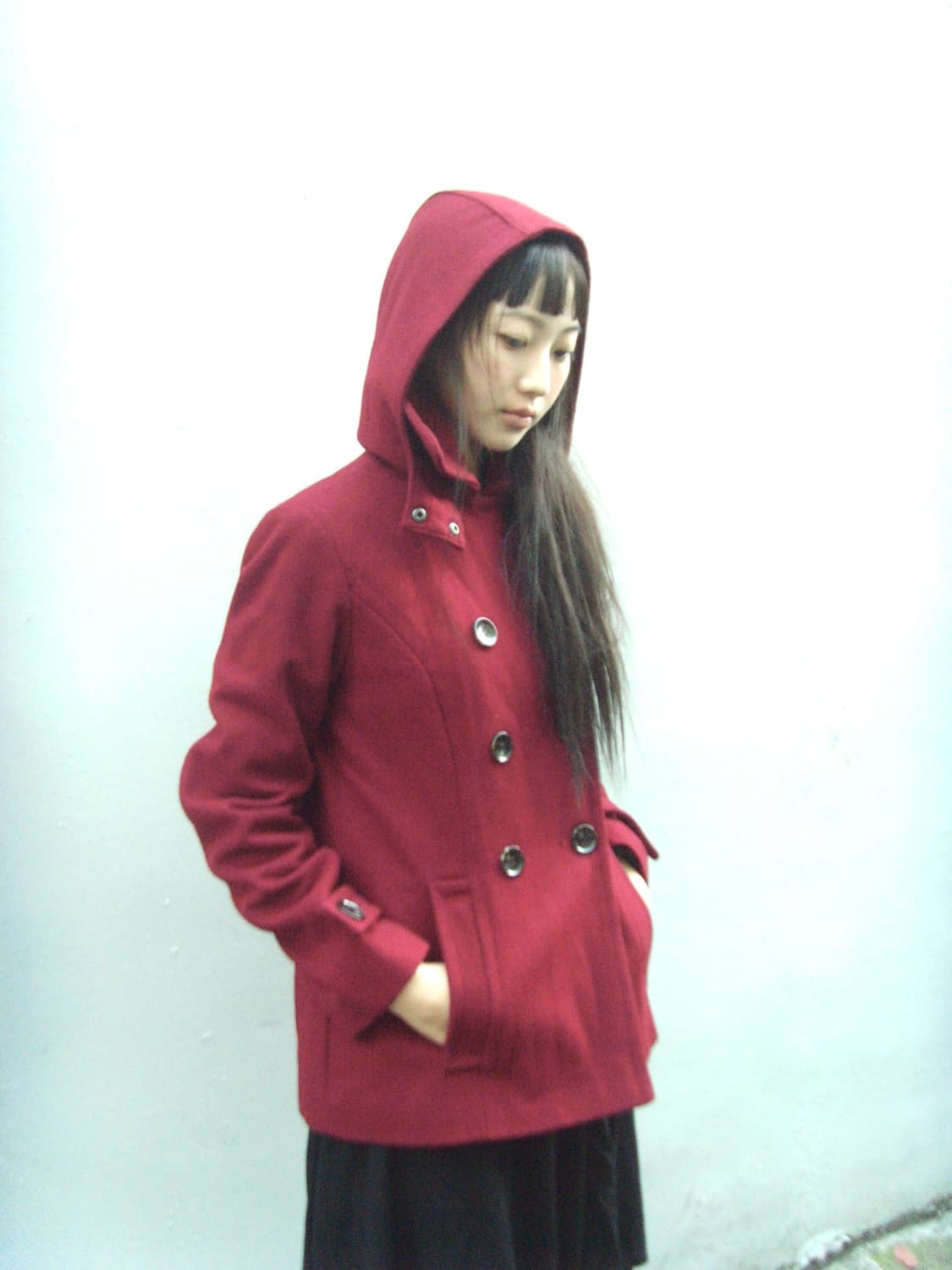 Calvin klein wool down half coat 상품이미지2