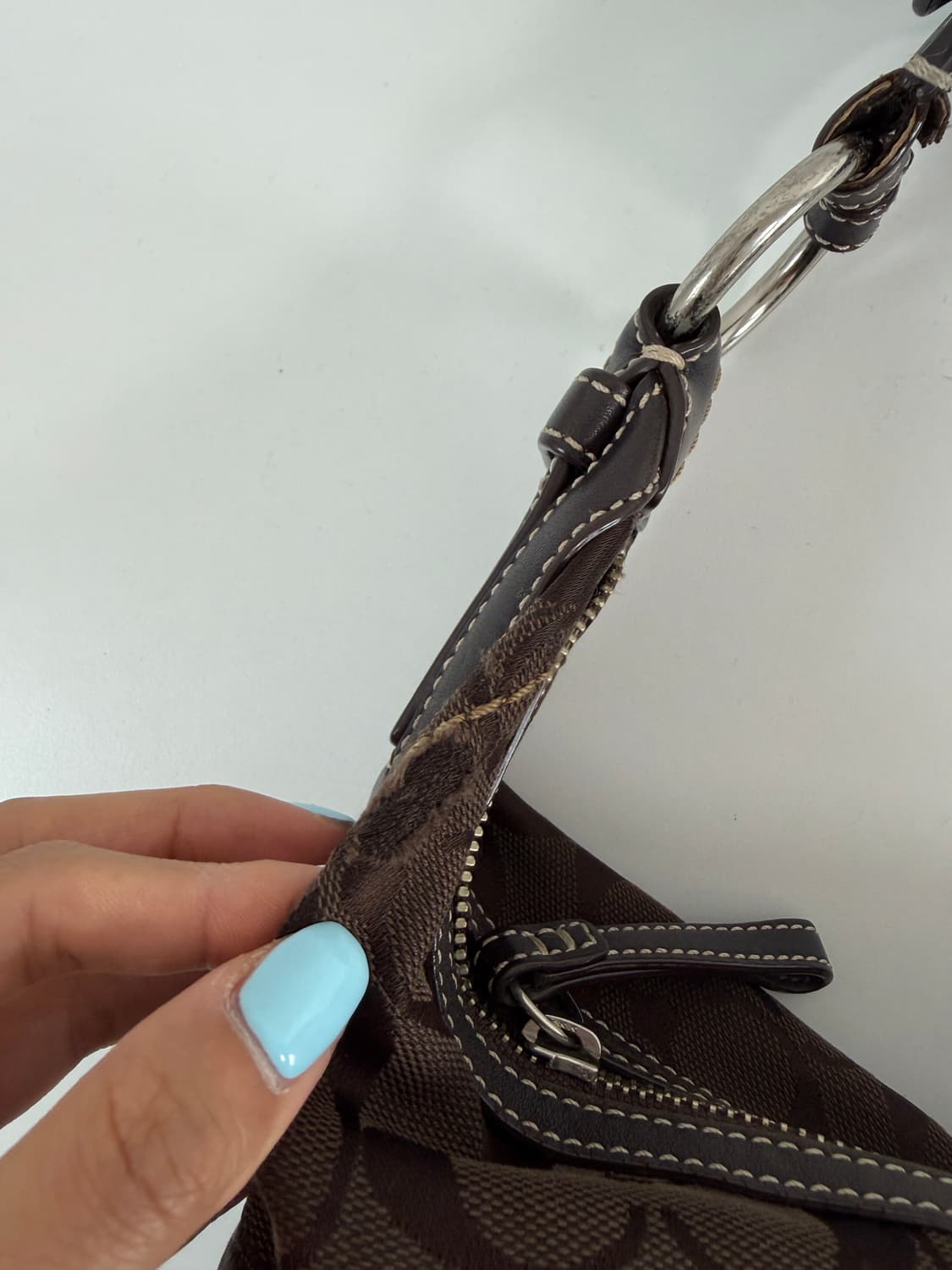 코치 시그니쳐 호보백 브라운 상품이미지6