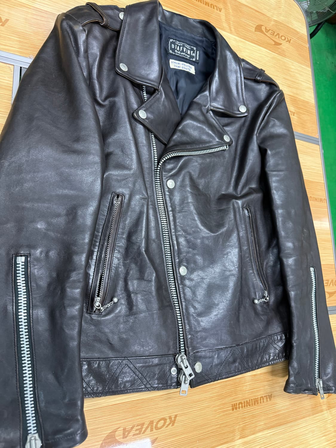 디아프바인 말가죽 라이더 자켓 M 상품이미지4
