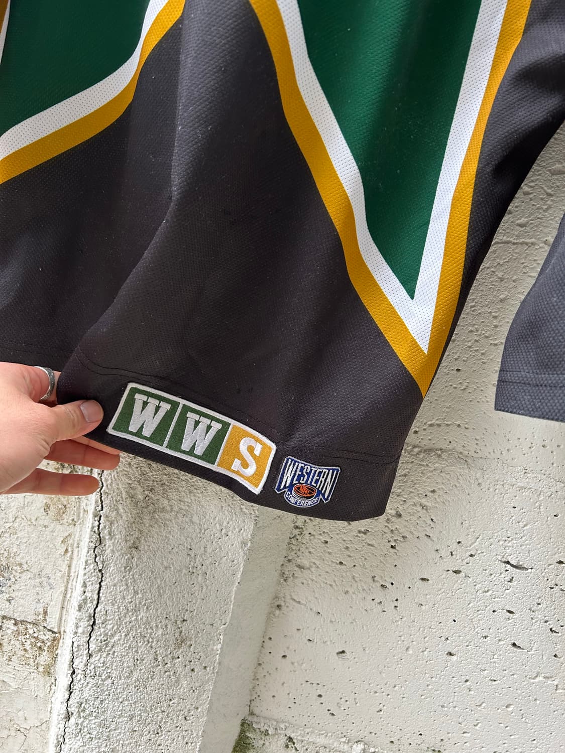 90S  WWS  X NHL  댈러스 스타스 빈티지 어쎈틱 져지  105 상품이미지4