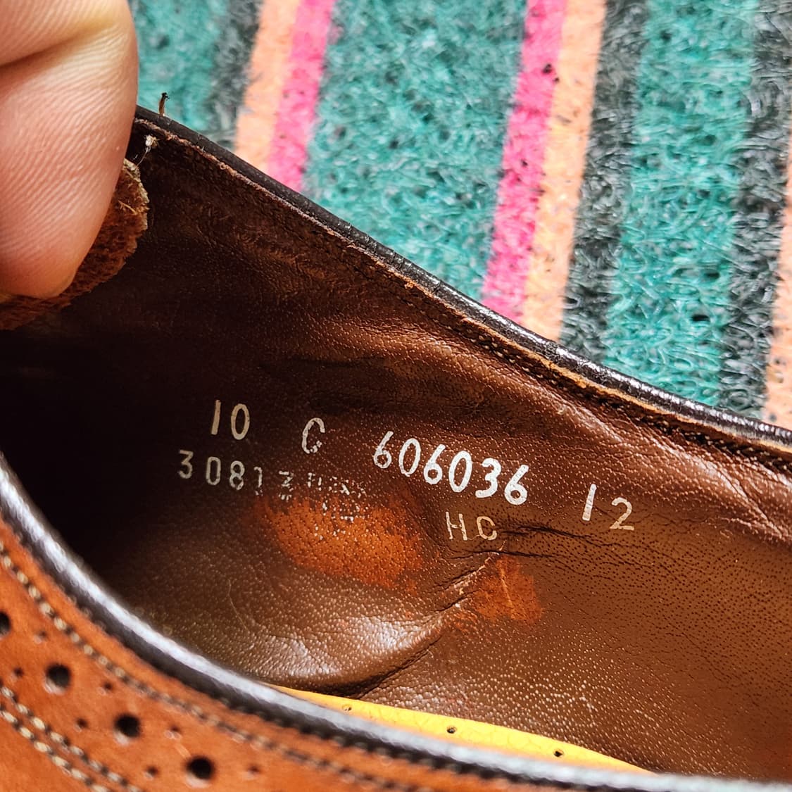 90s 플로쉐임 롱윙 브로그 슈즈 꼬냑 상품이미지7