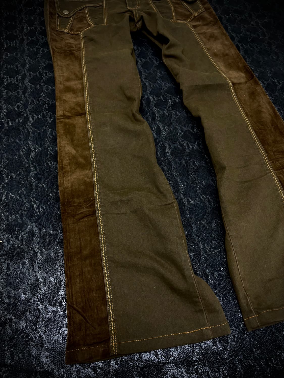 “Vintage” Western Mood Side Corduroy Det 상품이미지2