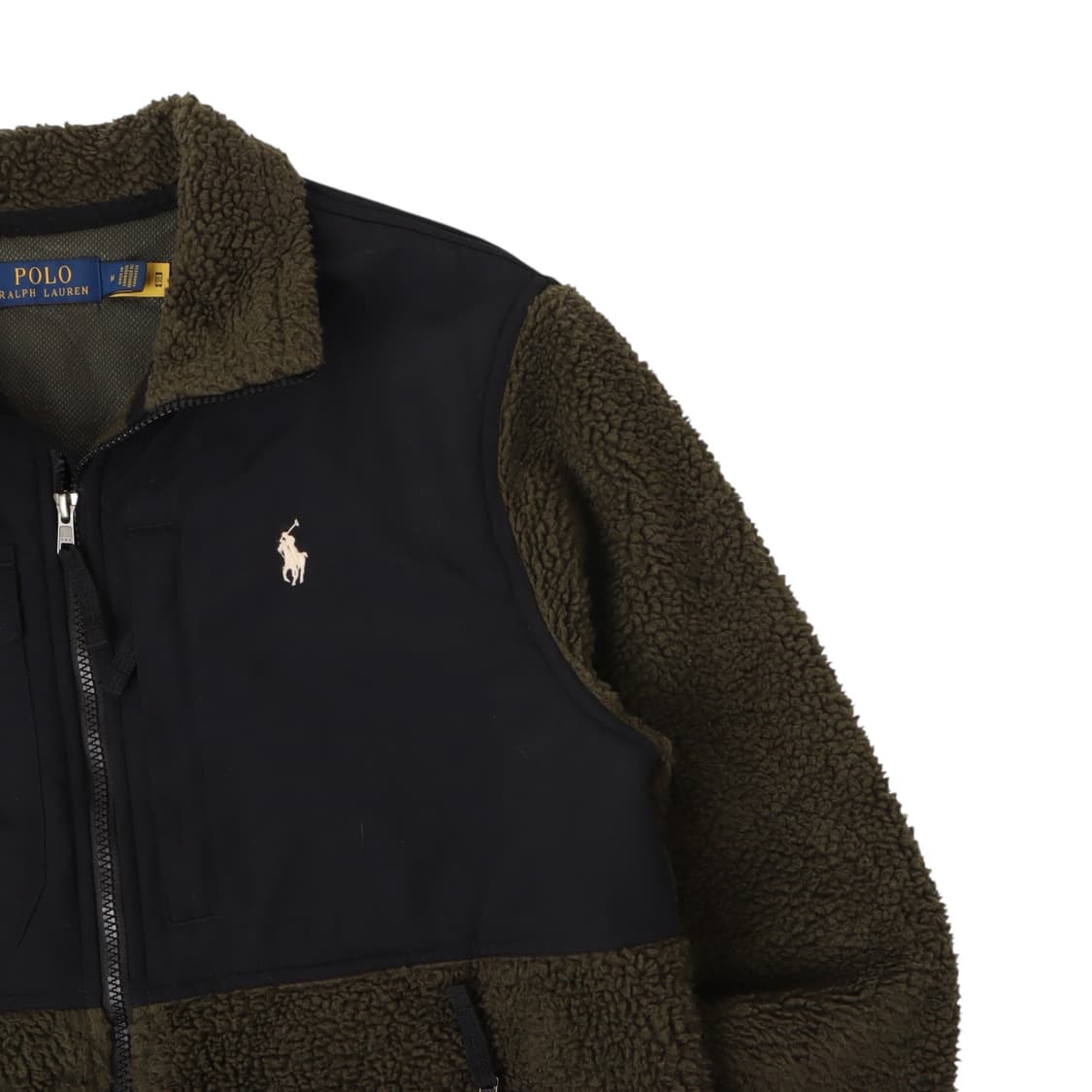폴로 랄프로렌 QR 딥그린 하이브리드 쉐르파 플리스 자켓  상품이미지3