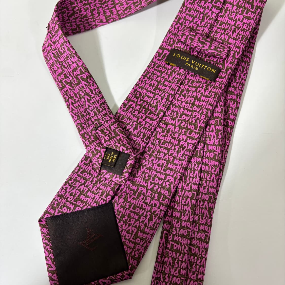 OS 루이비통 실크100% 모노로고 명품넥타이 상품이미지2