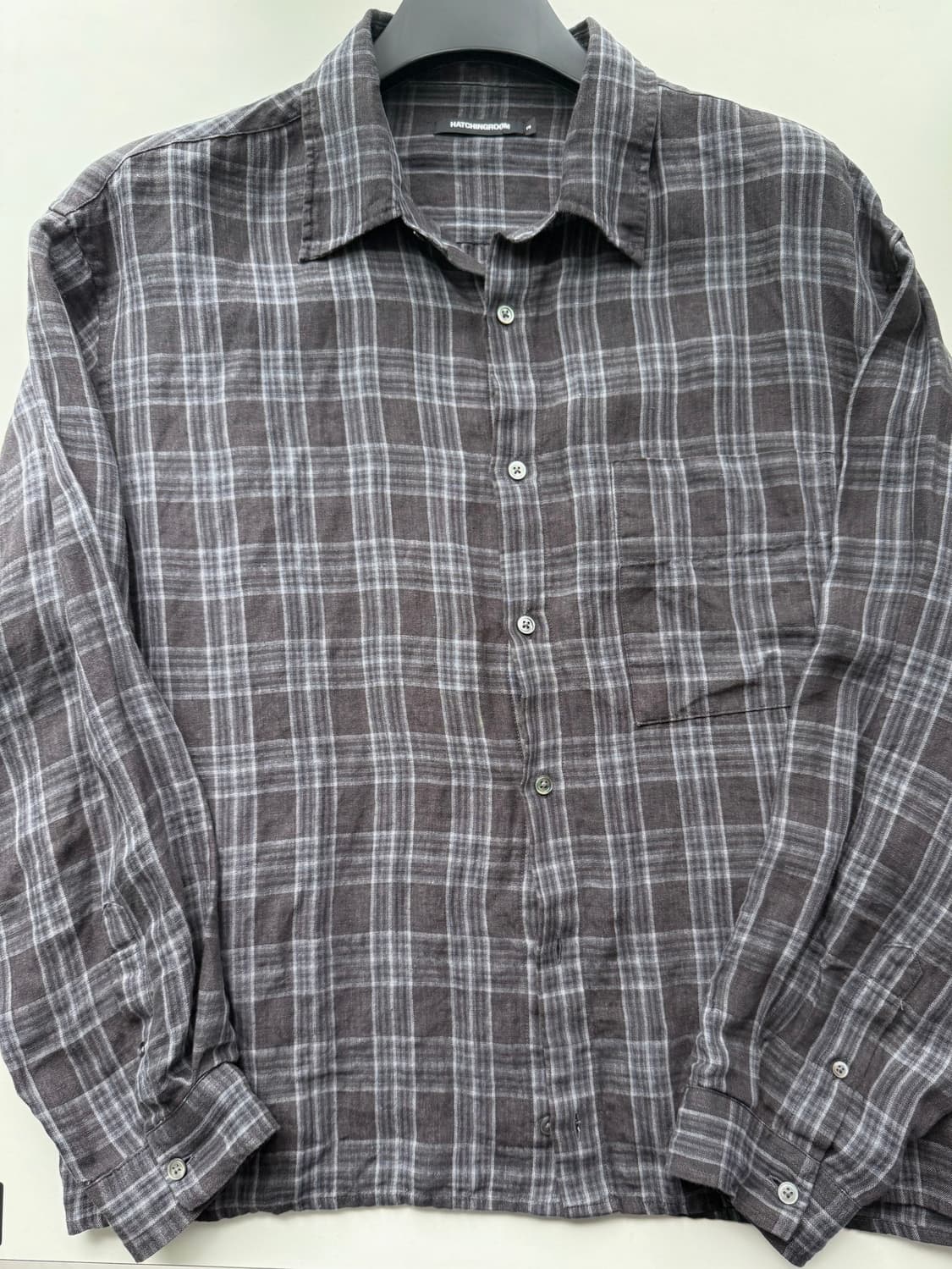 해칭룸 셔츠 Hatchingroom Crop Shirt Linen 상품이미지6