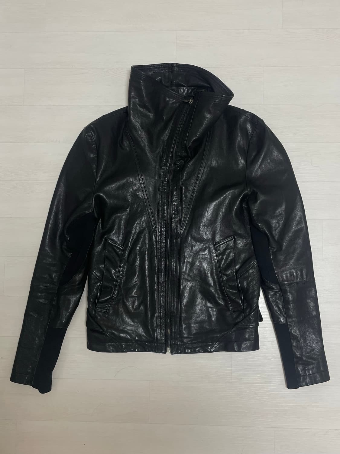 코데즈 컴바인 하이넥 레더자켓 (렘스킨) 상품이미지1