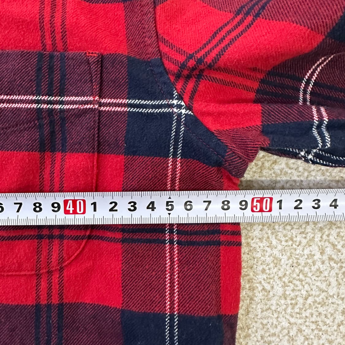 M 타미진스 레드 체크 긴팔 0323D 상품이미지6