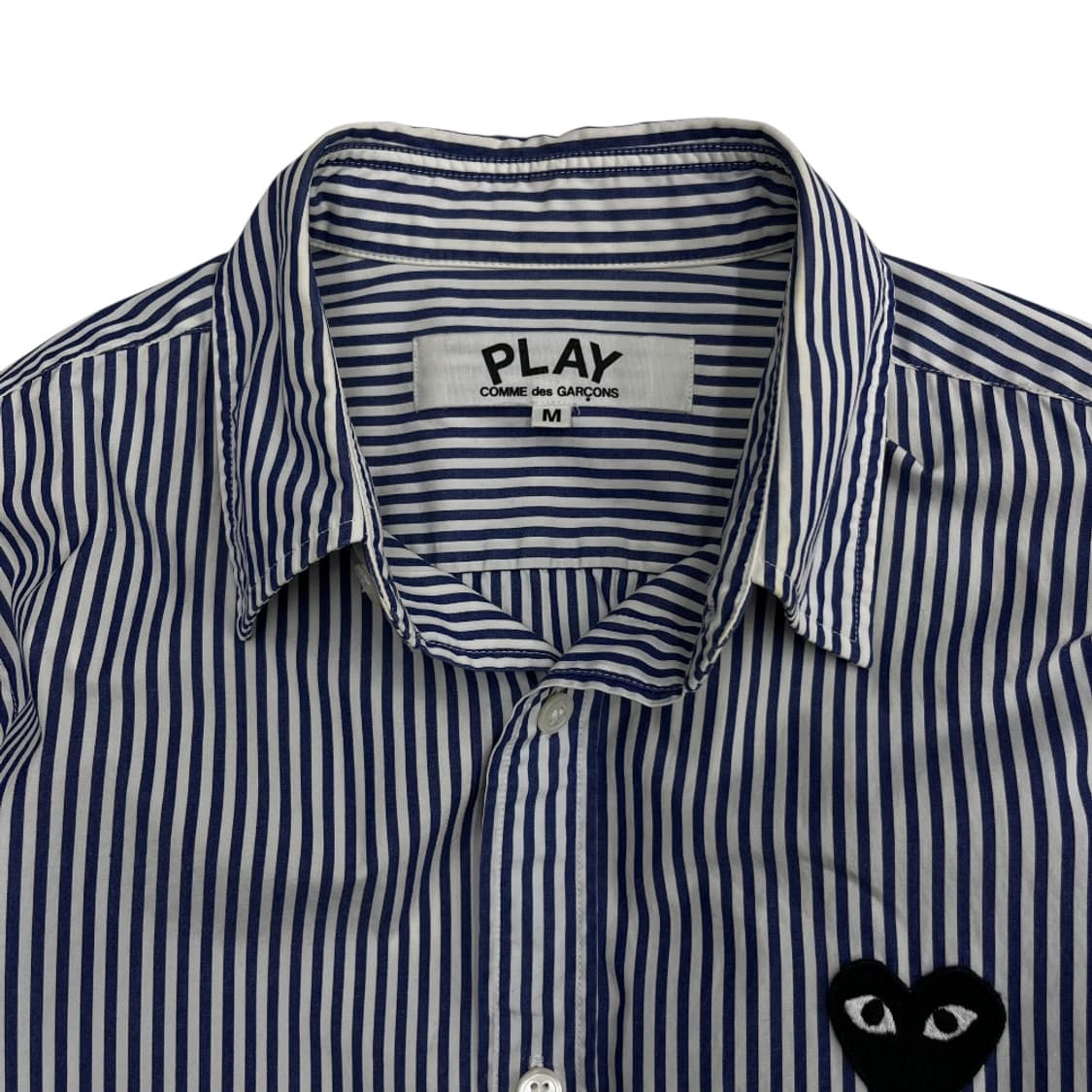 꼼데가르송 블랙와펜 블루 스트라이프 셔츠 M 상품이미지5
