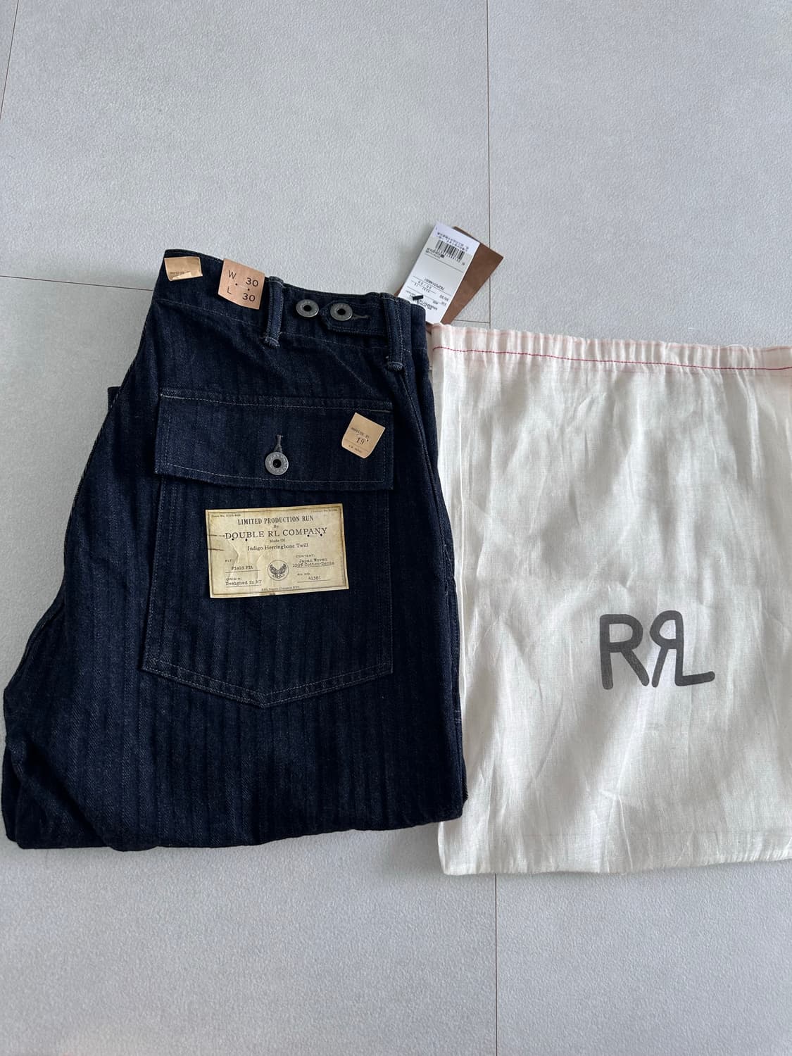 RRL 리미티드 에디션 인디고 헤링본 팬츠 상품이미지2