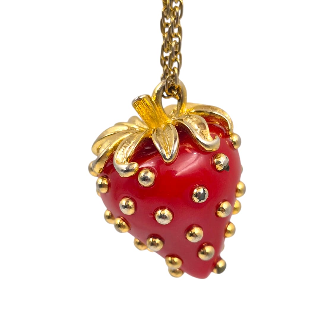 90s 케네스제이 레인 빅 딸기 코스튬 목걸이 상품이미지1