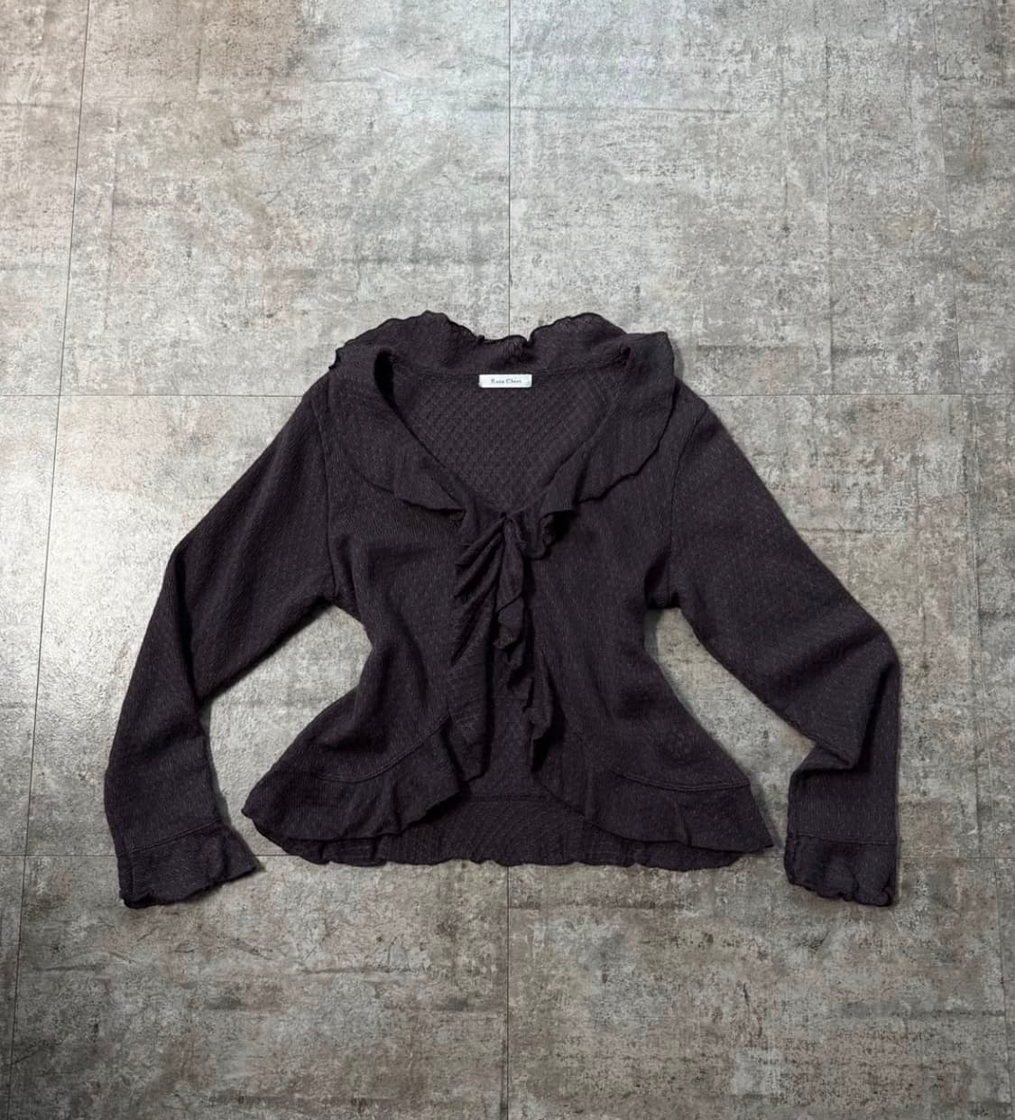 Rosa cherry 러플 가디건 상품이미지1