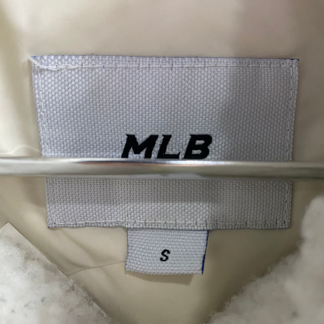 MLB 하프쉐르파 나일론 크림 패딩 B3451 상품이미지5