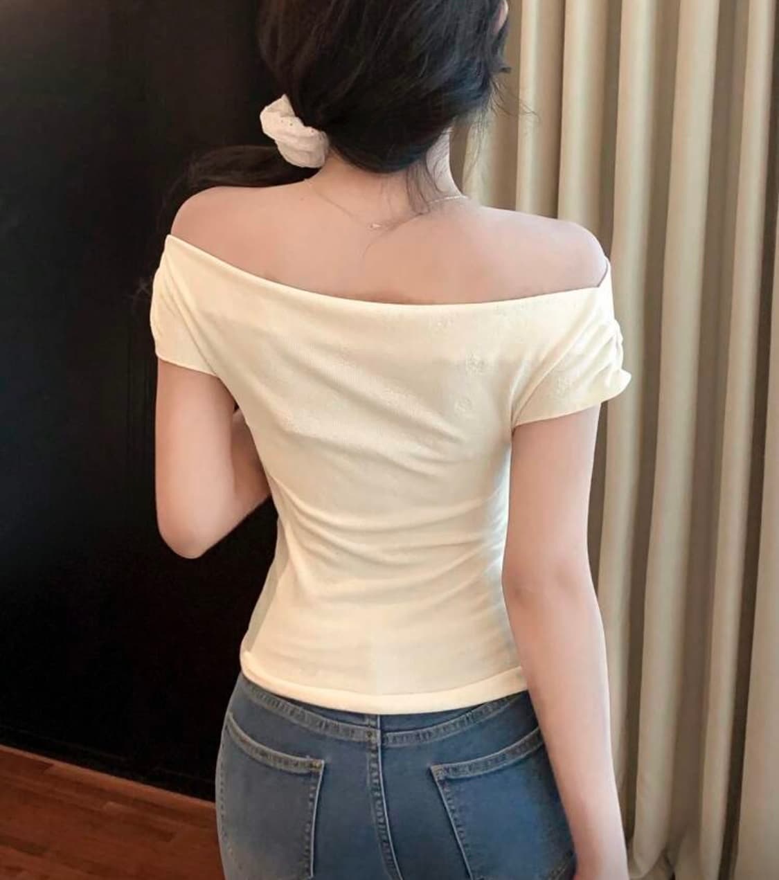 쉬인 shein 스나계 오프숄더 반팔 블라우스 상품이미지4