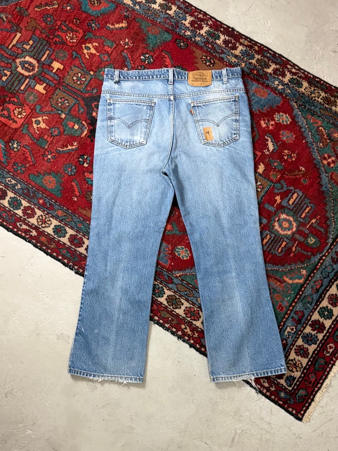 90's USA Made 빈티지 리바이스 517 오렌지탭 부츠컷 상품이미지3